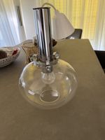 Pendelleuchte Kugel Glas Chrom Designlampe guter Zustand