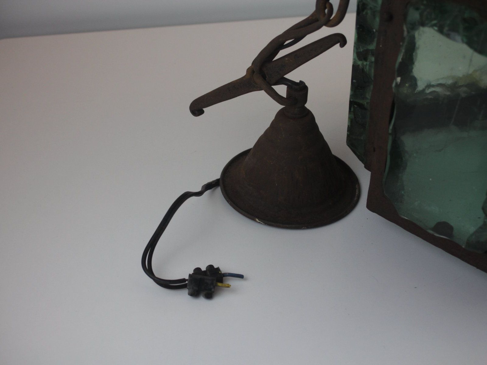Lampadari & plafoniere: Rustikale Vintage Hängelampe mit Dickglas – Usato da Basel venduto da IRMAundFRED 3