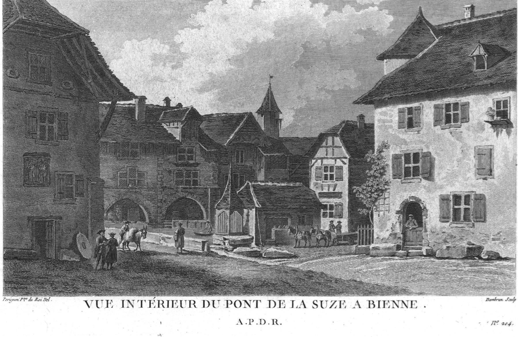 Incisioni: Biel Originalkupferstich 1780 – Usato da Rafz venduto da Helvet32 1