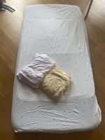 Kindermatratze 140x70 cm mit Molton und 3 Fixleintüchern