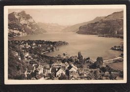 #Weesen SG , gel. 1929 Bahnstempel Siebnen-Wangen