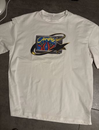 T-Shirt weiss bedruckt Grösse L