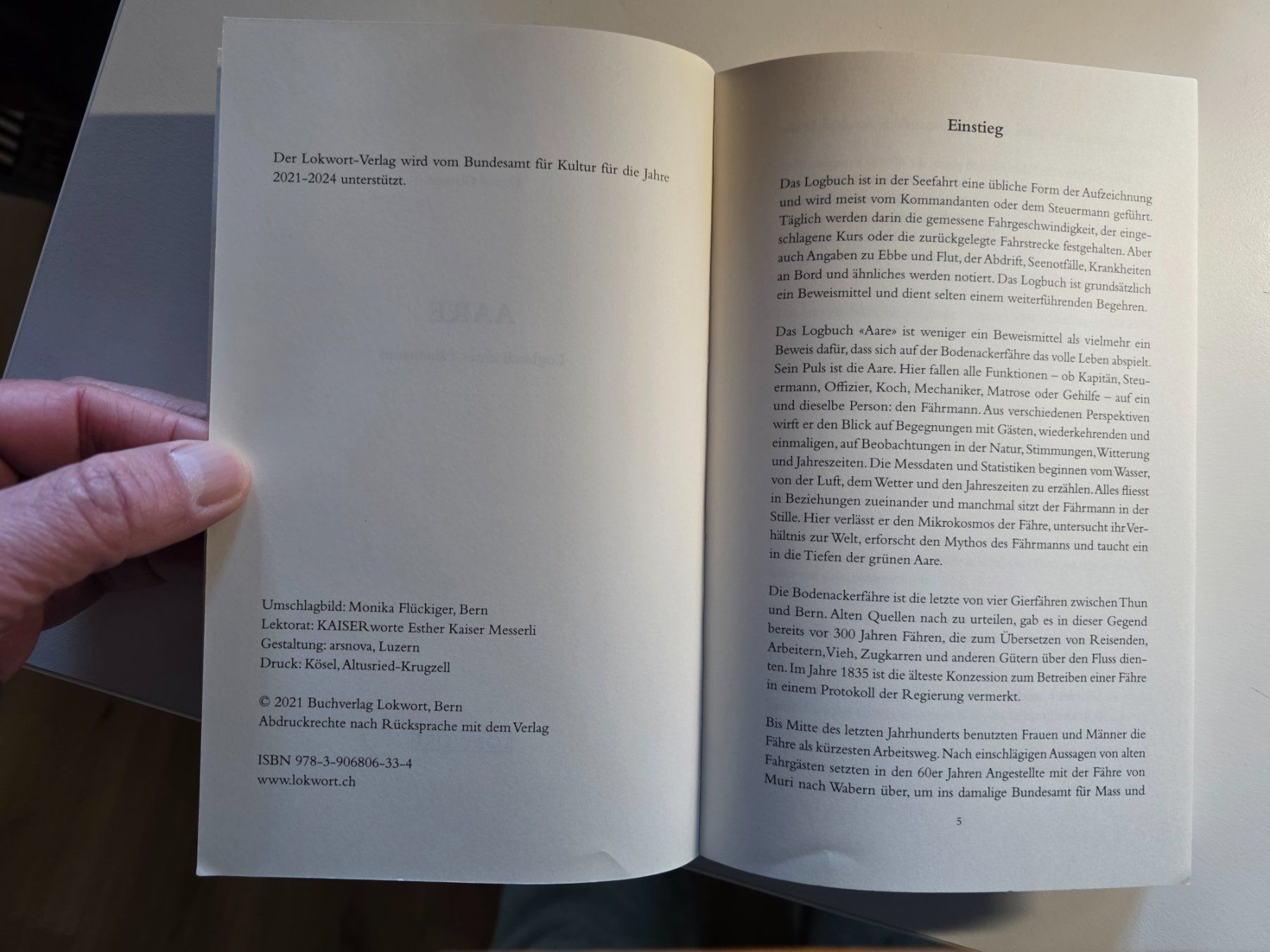 Libri: Aare - Logbuch eines Fährmanns - Daniel Glauser - 2021 – Usato da Walterswil BE venduto da Lonitti 7