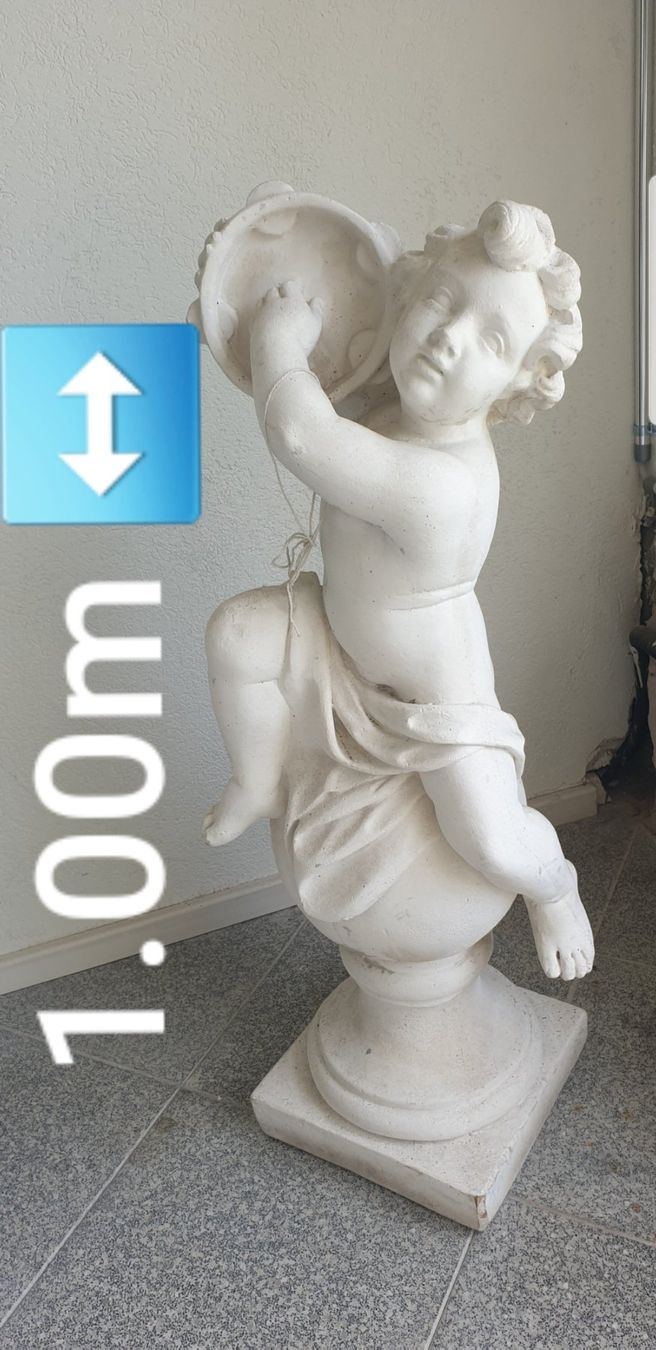 Statuette: ENGEL - PUTTI - PUTTE - STEINFIGUR - VALENTIN - PARADIES - 1 – Usato da Staufen venduto da jasminm01