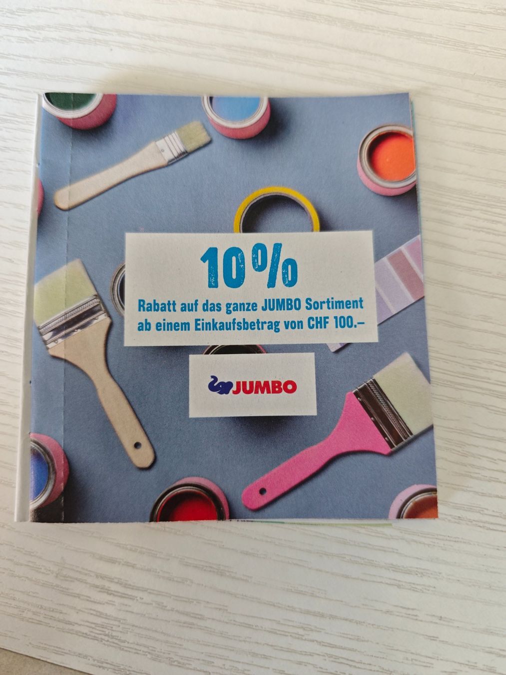 Bons: JUMBO Gutschein 10% Rabatt – Neuf avec emballage d'origine à Grosshöchstetten par Mouchi