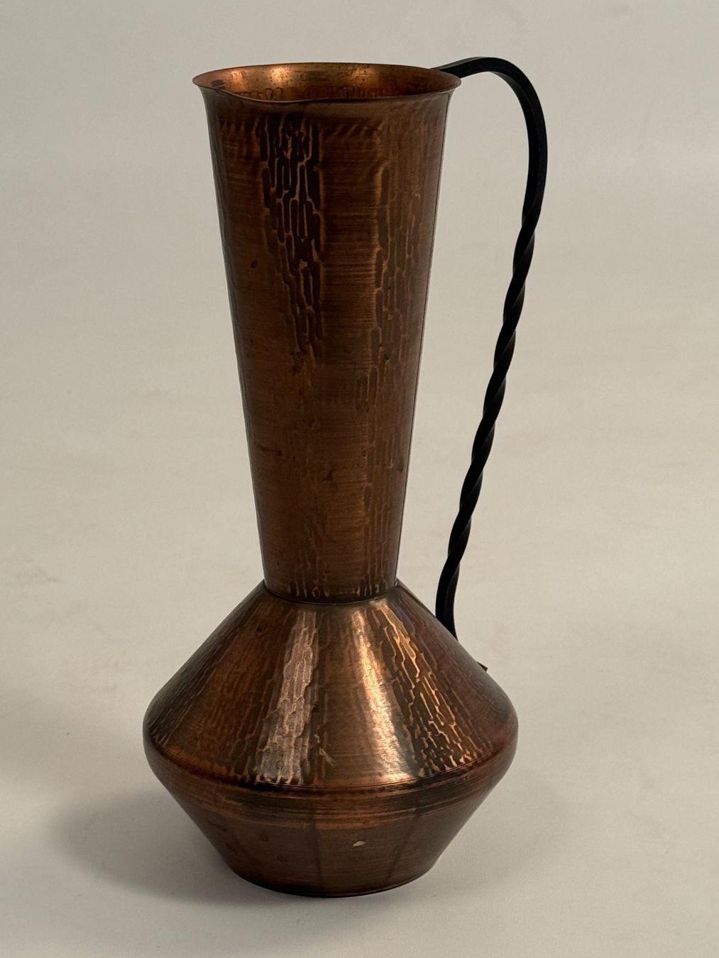 Vasi & Recipienti: Kupfervase mit geschmiedetem Henkel – Usato da Itingen venduto da uhu777 3