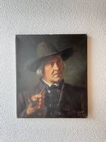 Antikes Ölgemälde auf Leinwand ?Der Bürgermeister?