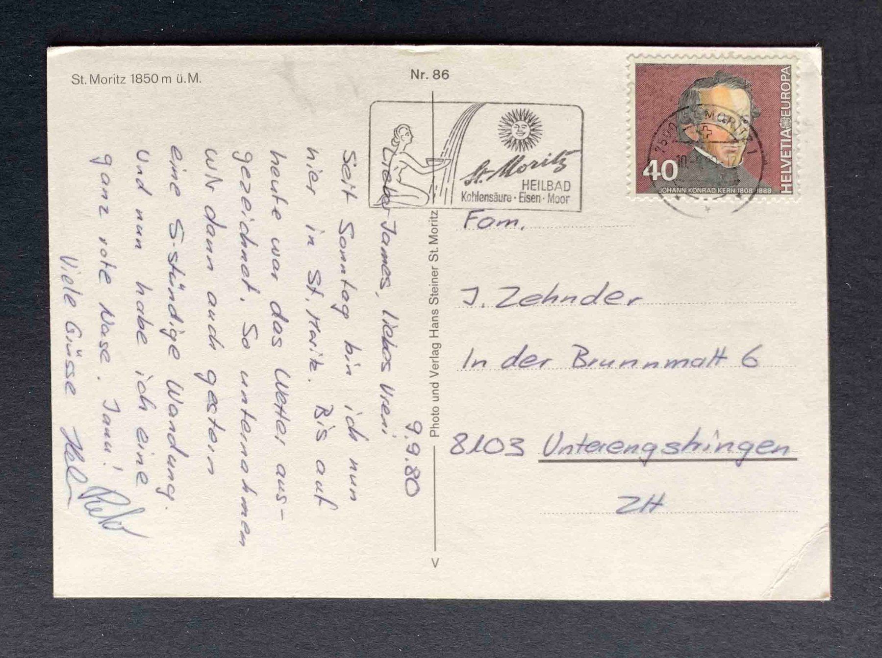 Cartoline postali: AK St Moritz – Usato da Goldau venduto da artelier1 1