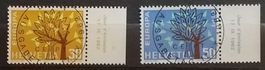 ET) 389-390, Europamarken ET Vollstempel Kt. 55.-