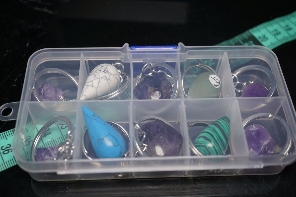 32 Lebensbaum Schlüsselanhänger - Edelstein Anhänger Set Für DIY