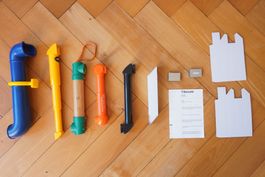 Grosses Set von Spielzeug-Periskopen und Bastel-Set
