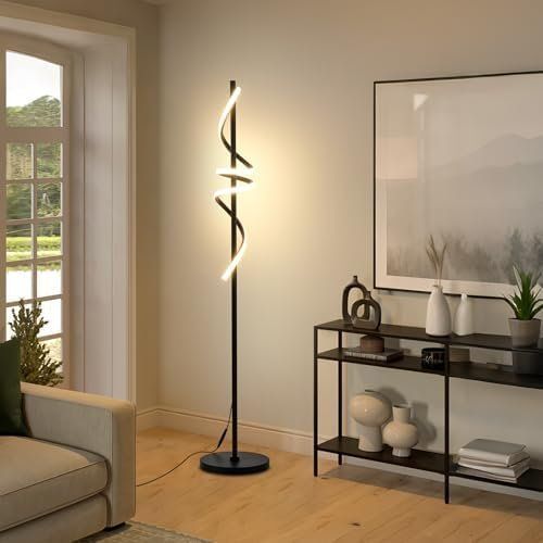 Lampes: Wohnzimmer Modern LED Dimmbar Leselampe Stehleuchte mit Fern – Neuf avec emballage d'origine à Hundwil par Stallone6 5