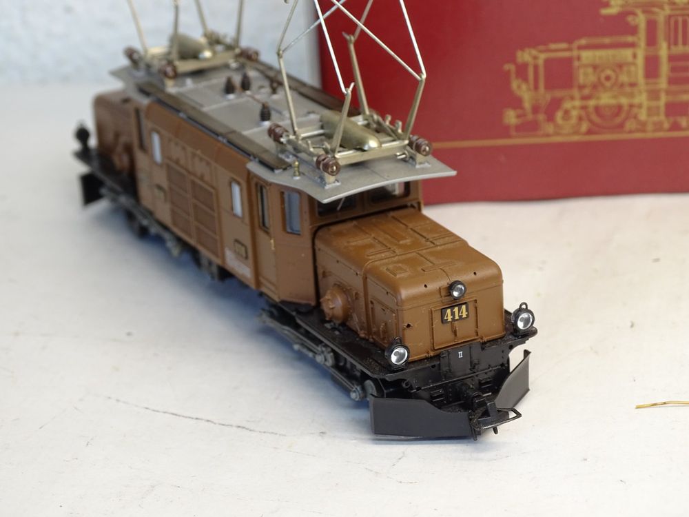 Bemo Modelleisenbahnen: Bemo 1255 124 RhB Krokodil 414 Ge6/6 Braun, H0m, OVP – Gebraucht aus Wohlen AG von Ex-Naruemon1964 4