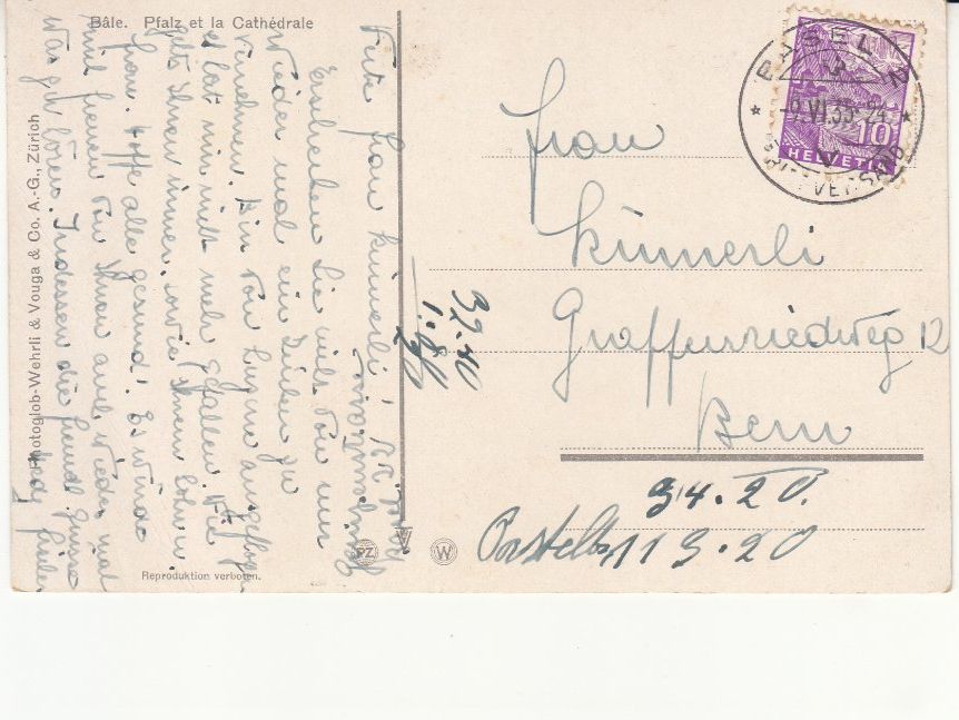 Cartoline postali: Basel 1935 – Usato da Bürglen TG venduto da StampGraf 1
