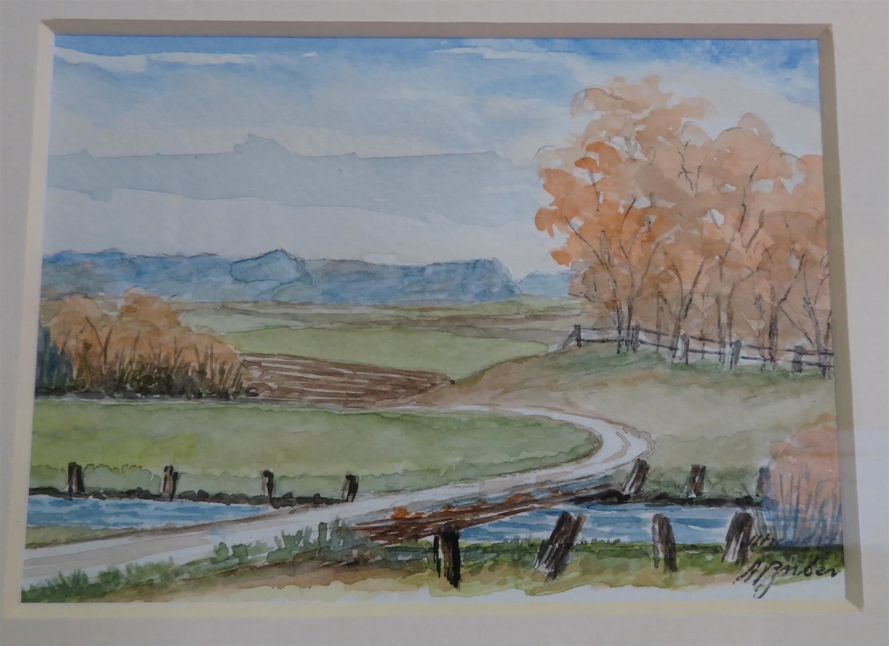 Gemälde: Aquarell Utzensdorf Zuber Walter Bern – Gebraucht aus Tüscherz-Alfermée von Newpad 1