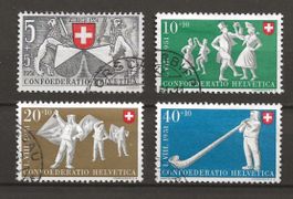 Schweiz 1951 PP MI 555,556,557,559 Z B51,B52,B53,B55