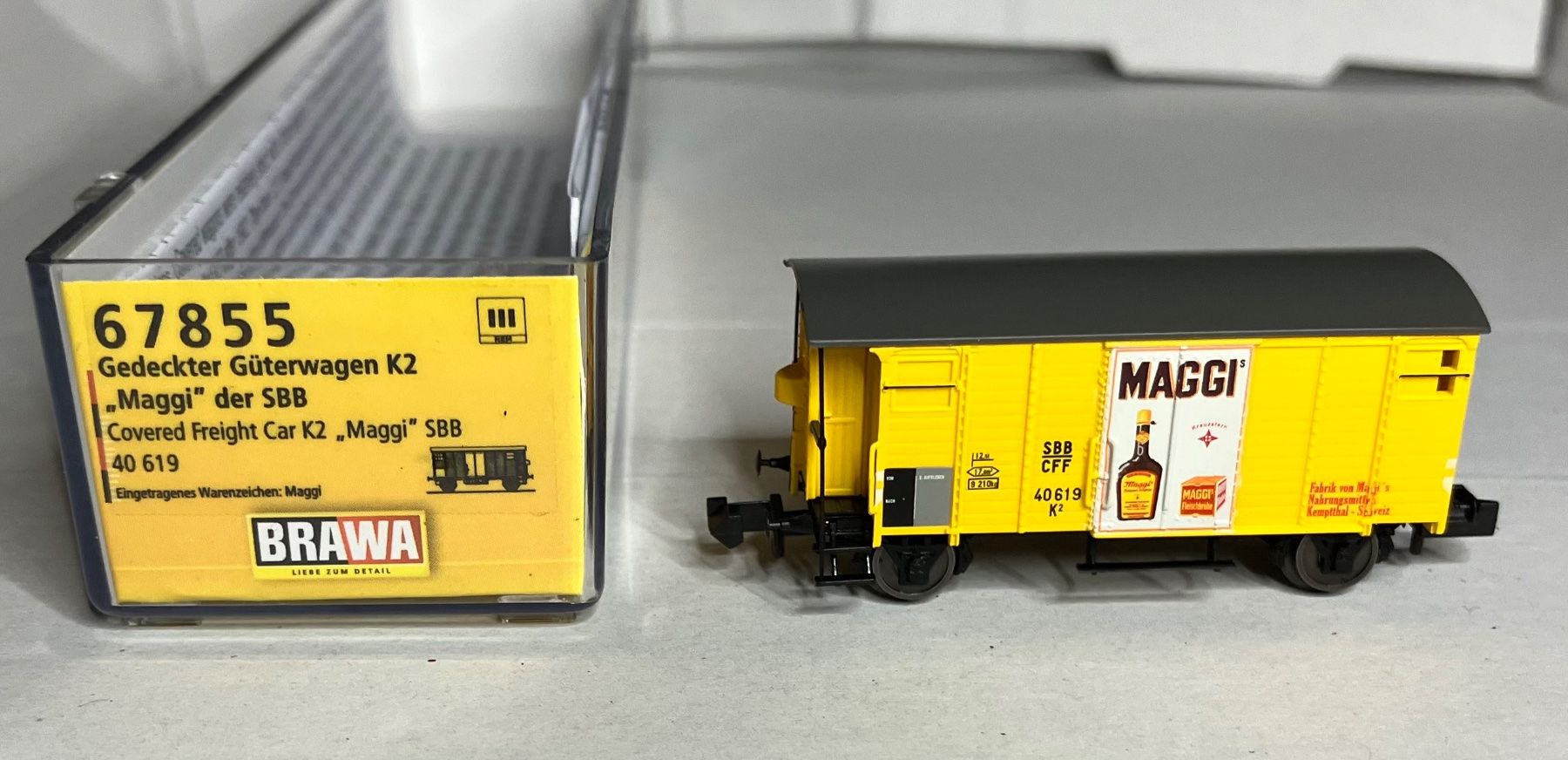 Brawa Modellini di ferrovie: Brawa SBB MAGGI K2 NEU OVP – Nuovo e nell'imballaggio originale da Dompierre VD venduto da immorentes 2