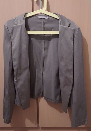 Damen Kurz-Blazer miss sidecar • Grau/Khaki • Gr. L