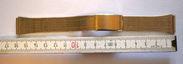 Uhren Armband Edelstahl goldfarben mit Schliesse  Vintage