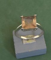 Ring 925 Silber mit synthetischem Stein