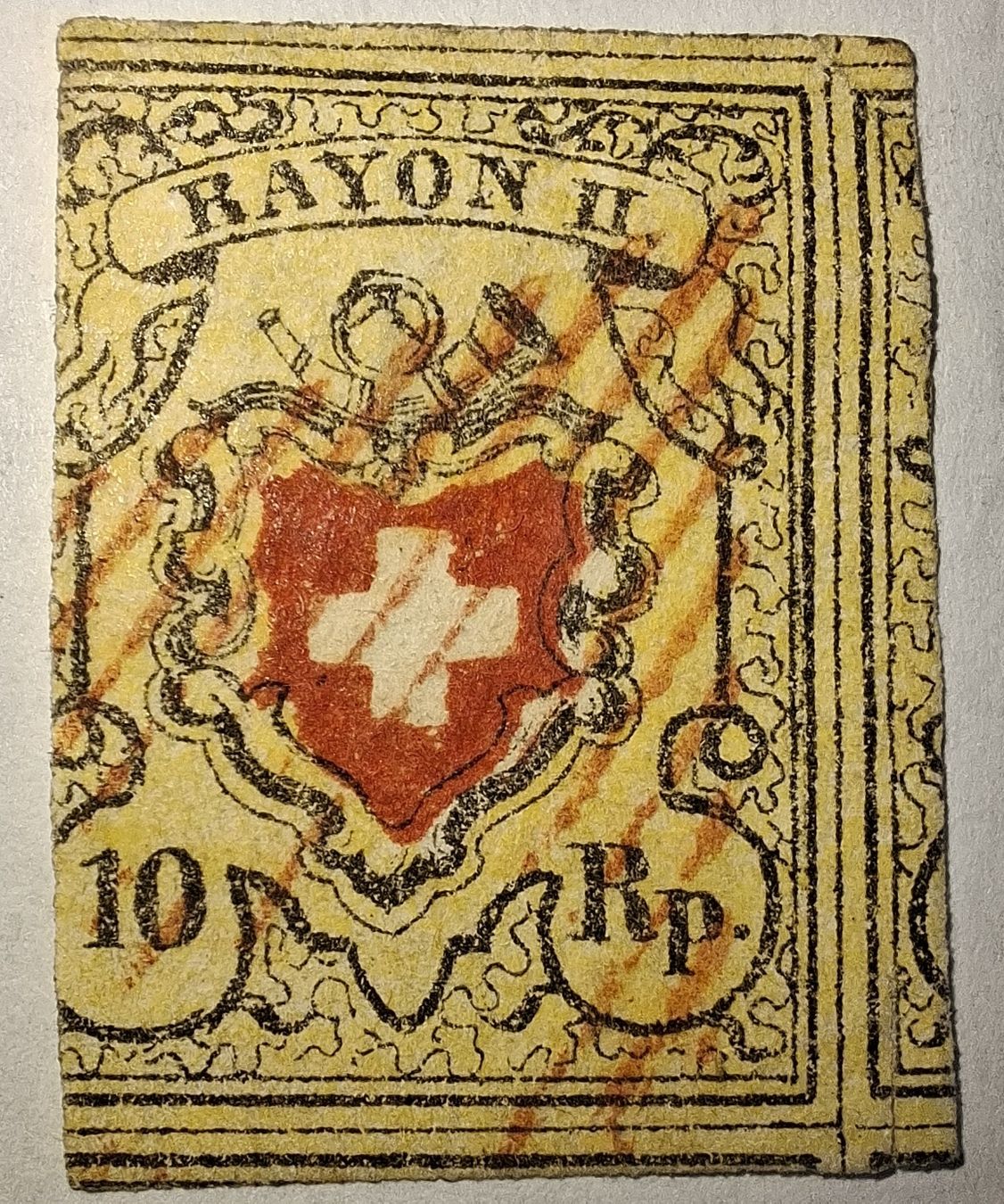 Tutti i francobolli: Rayon 16 II Typ 23 D - LU Rote Raute ! – Usato da Balgach venduto da SIMEON27