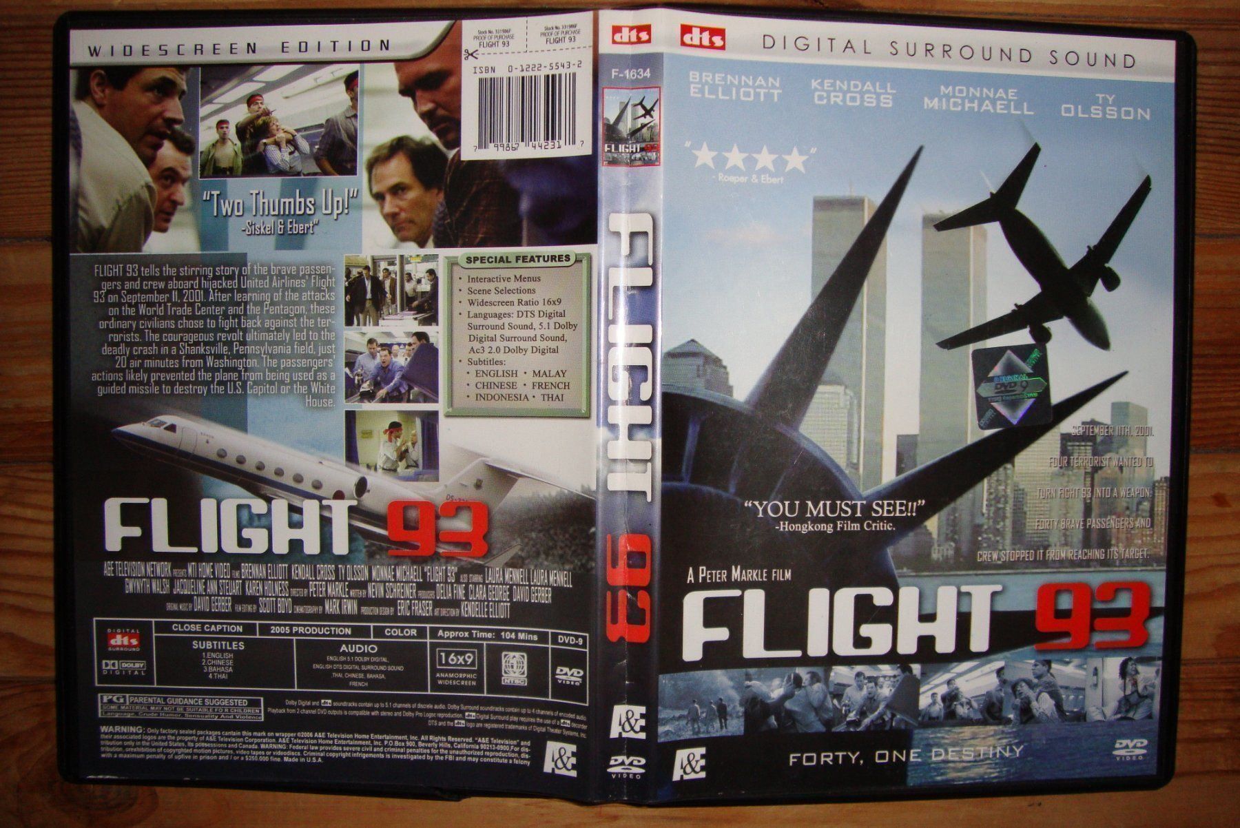 Tutti i DVDs: FLIGHT 93 - SEPTEMBER 11 2001 DVD – Usato da Bern venduto da carola31