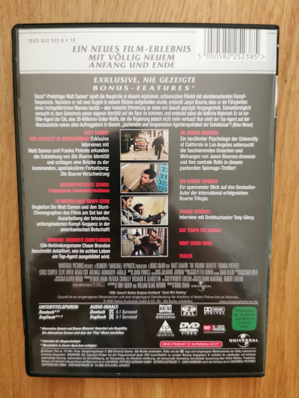 Alle DVDs: Die Bourne Identität - DVD – Gebraucht aus Arnegg von michik999 1