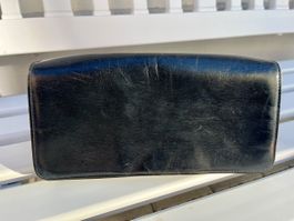 Retro Handtasche Leder schwarz