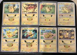 8x Pikachu 30th Celebration (30C)