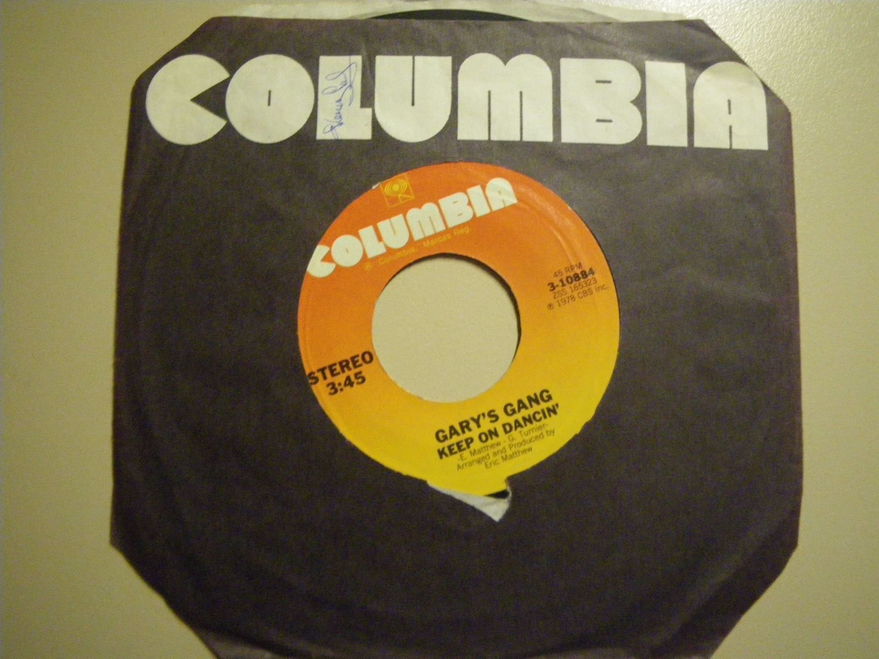 Schallplatten: Vinyl Single Gary's Gang - Keep On Dancing – Gebraucht aus Langenthal von Modo39