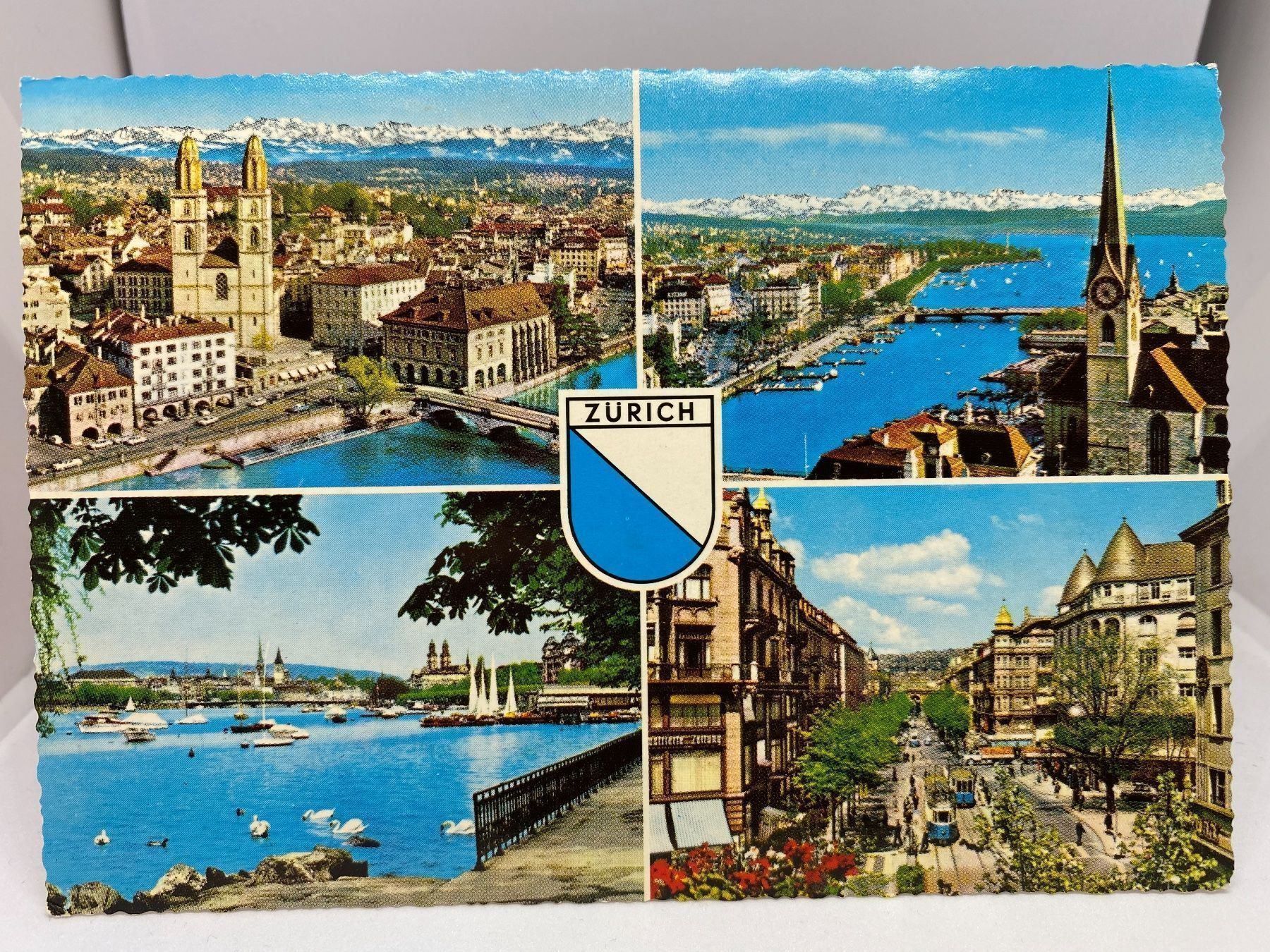 Cartoline postali: Zürich Mehrbild AK – Usato da Herisau venduto da Fissore