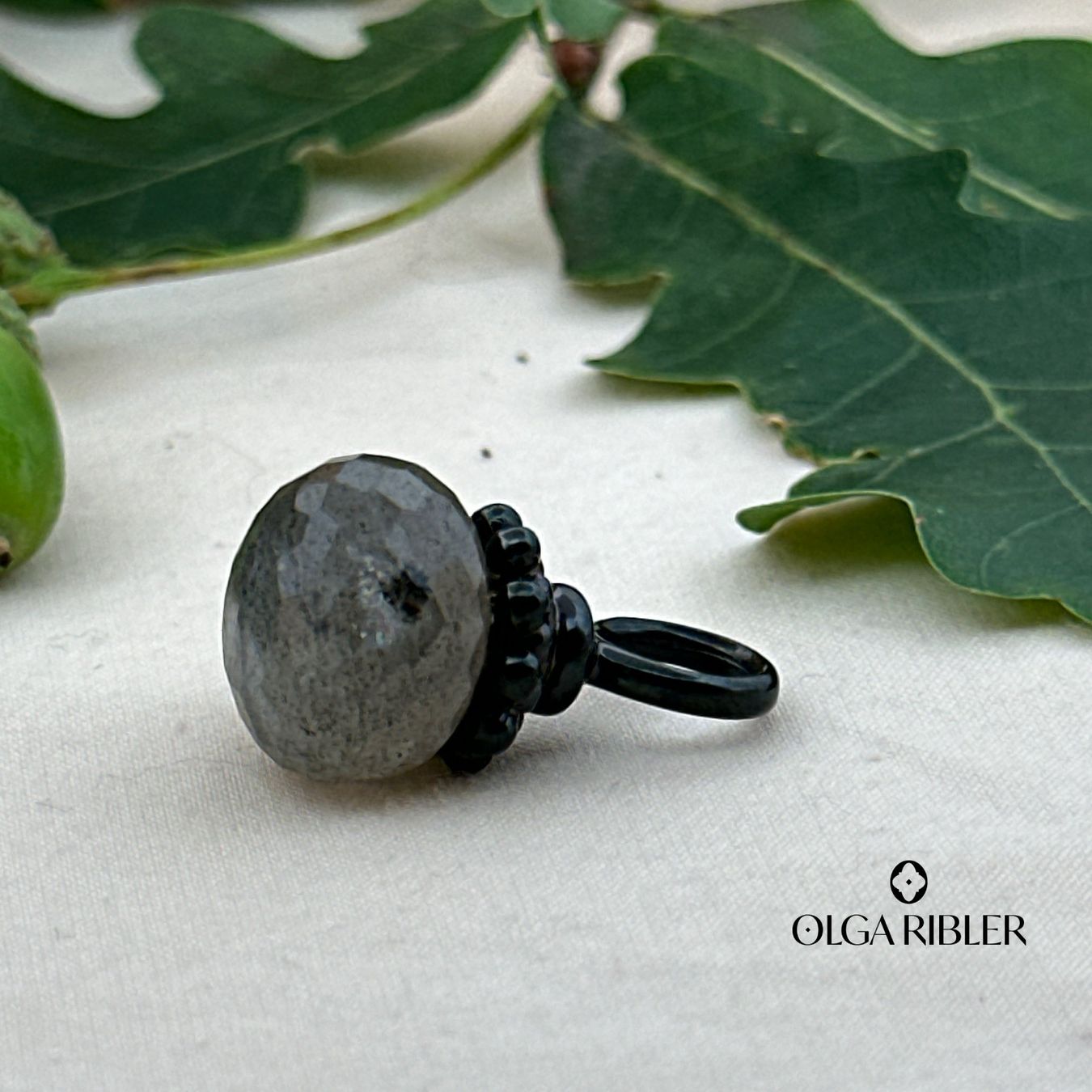 Olga Ribler Anhänger: Edelstahl Anhänger mit Labradorite - 14 mm – Neu (gemäss Beschreibung) aus Luzern von Schmuckoutlet 4