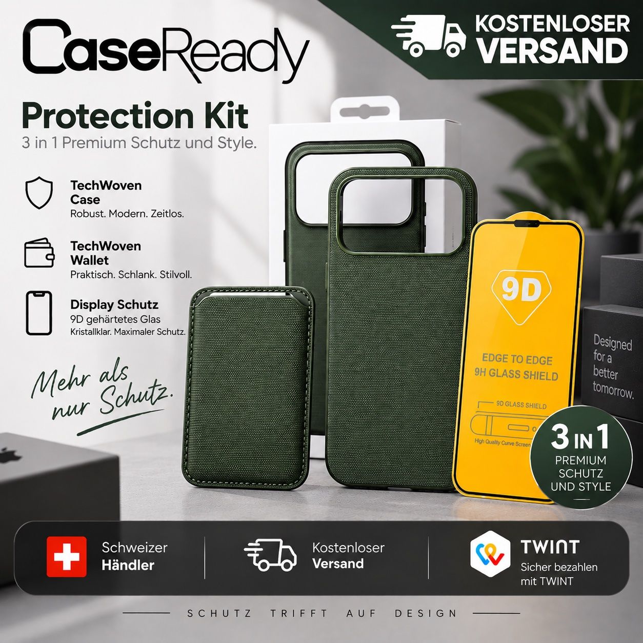 Cover & Protezioni schermo: iPhone 18 Pro Case / Hülle / Schutz – Nuovo e nell'imballaggio originale da Basel venduto da CaseReady