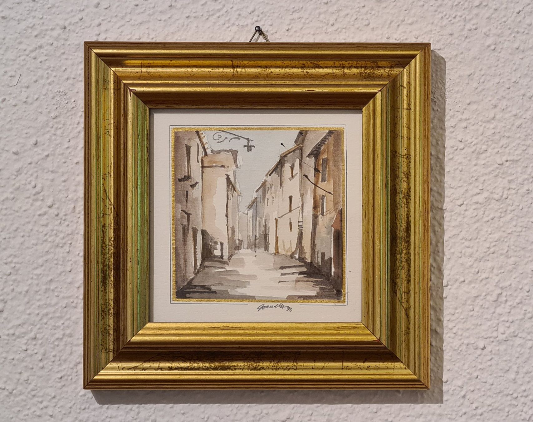 Dipinti: 2 Aquarelle "Carpineto-Romano" signiert – Usato da Frauenfeld venduto da Purzli 1