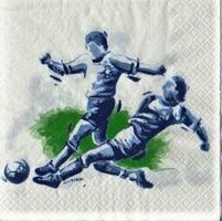 2 Servietten   Fussballer