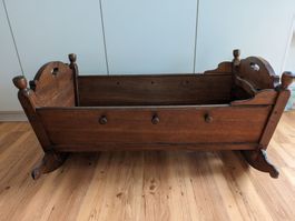 WIEGE / Kinderbett_ Holz 18.Jhdt.