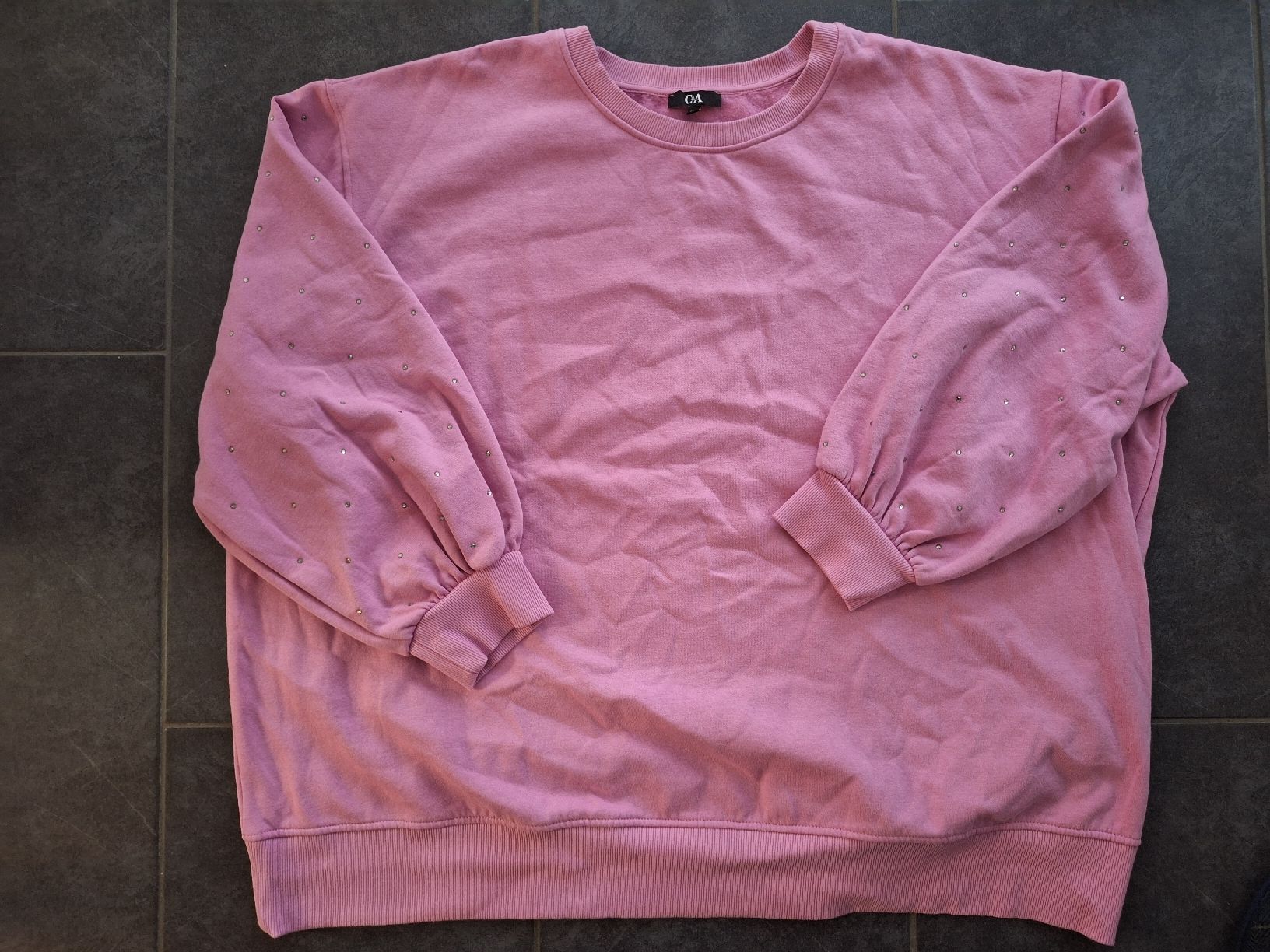 C&A Maglioni & Felpe: C&A Pulli, Gr. 4XL, altrosa mit Strass, Neu – Nuovo (secondo la descrizione) da Jegenstorf venduto da Cherry94