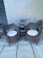 Gartensessel braun mit Kissen 2 Stk. - Marke emu