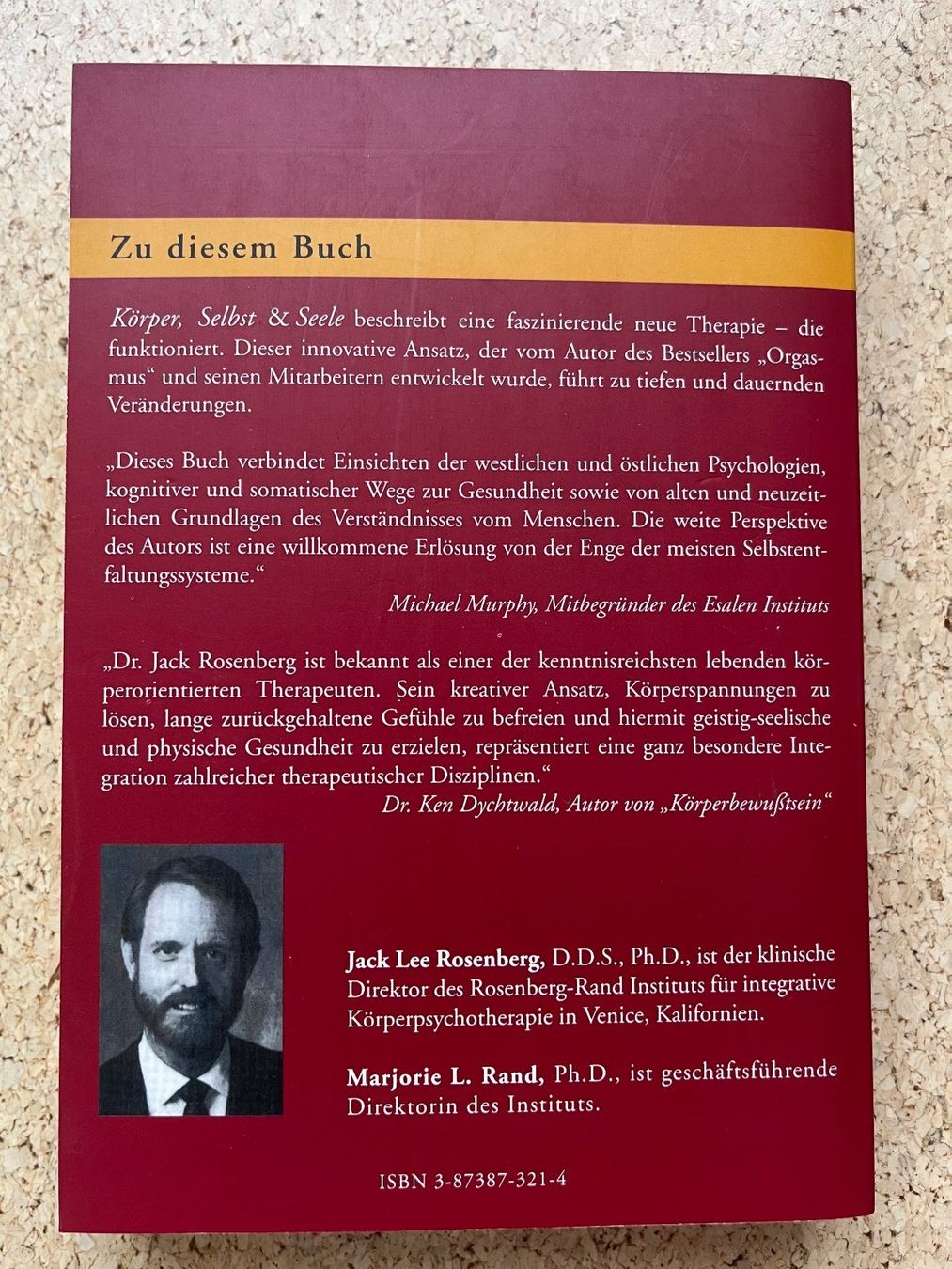 Libri: Taschenbuch "Körper, Selbst & Seele", Jack Lee Rosenberg – Usato da Grosswangen venduto da Vita500 1