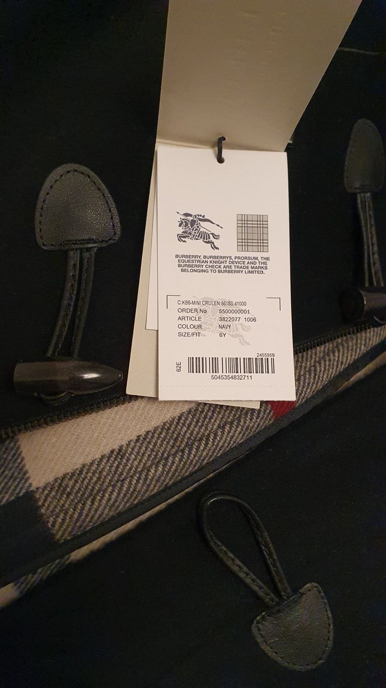 Burberry Giacche & Cappotti: Burberry Kinder Mantel 6Y Wool Navy – Usato da effretikon venduto da shoegirl 2