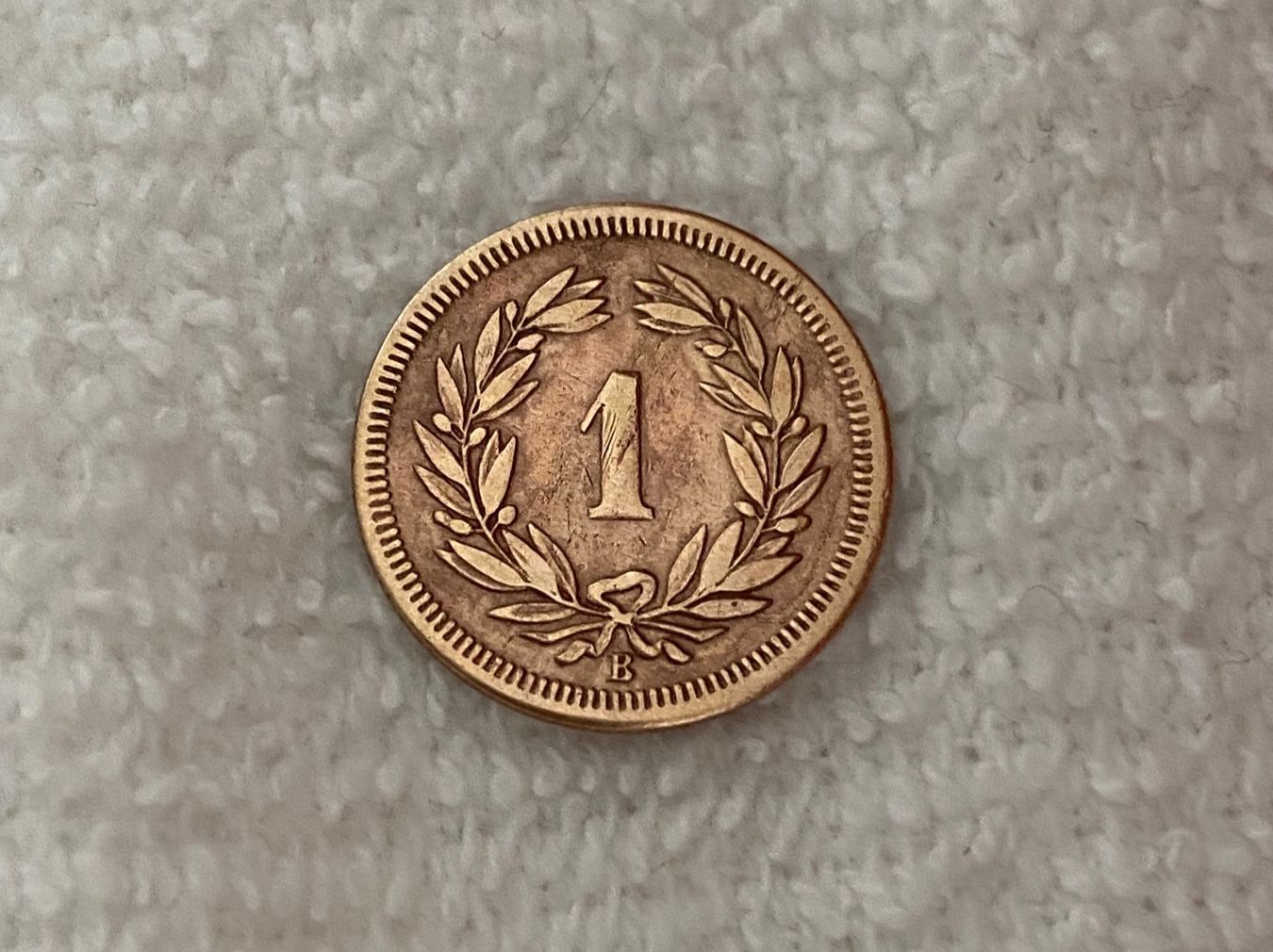 Tutti le monete: 1 centime/Rappen 1857 – Usato da Nyon venduto da Ilmi09 1