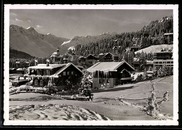 Cartes postales: AK Arosa, Winteransicht mit Bergen – D'occasion à Berlin par bartko-reher