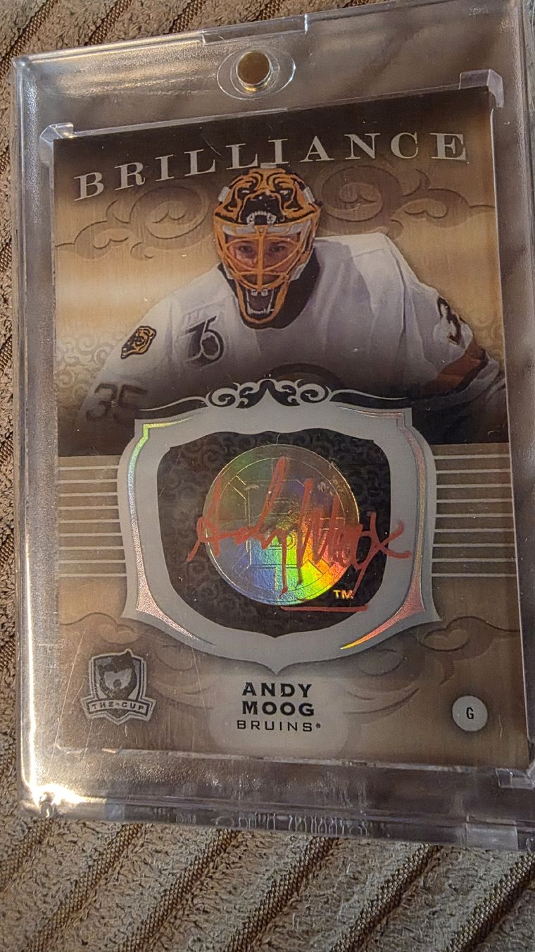 NHL Carte collezionabili: Andy Moog 2018-19 The Cup Brilliance Auto – Nuovo (secondo la descrizione) da Boltigen venduto da Calagero