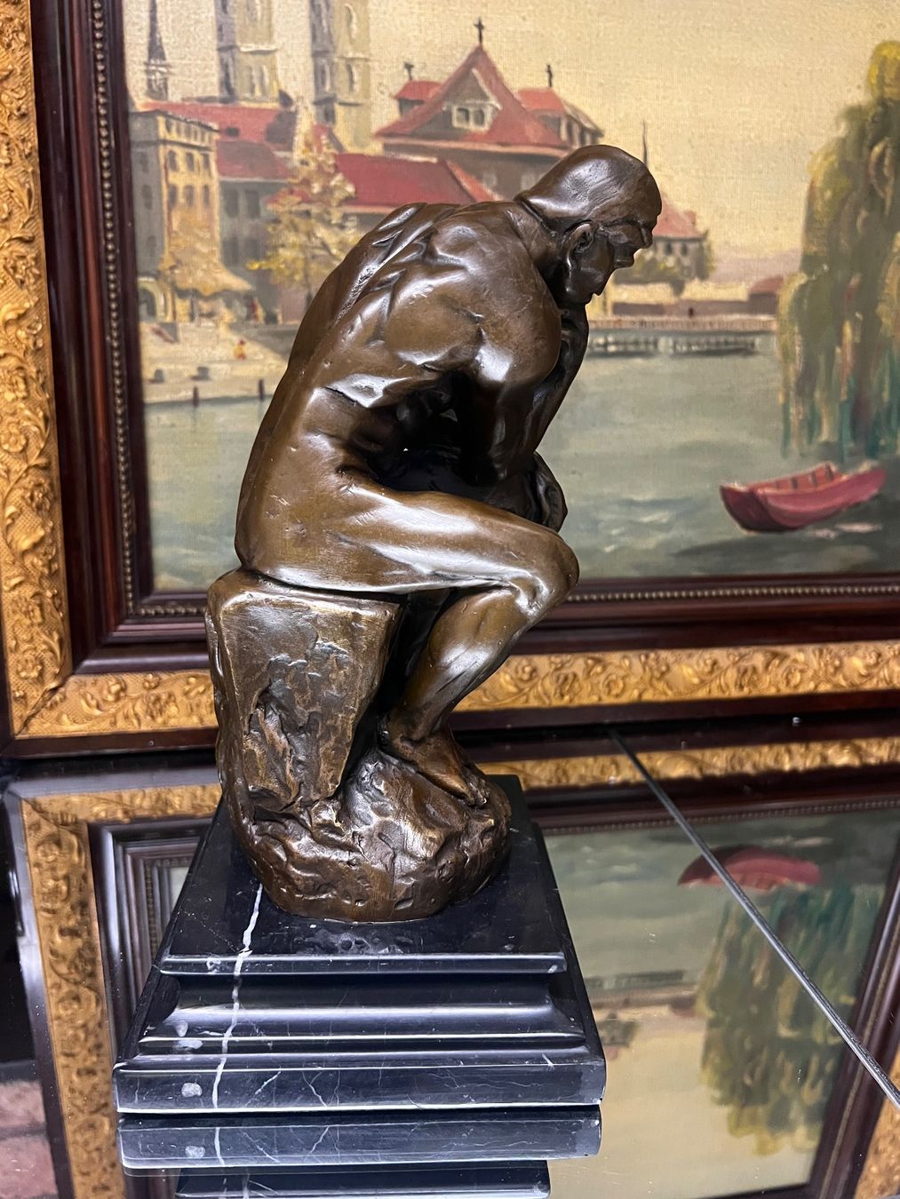 Sculture & Statue: Wunderschöne Bonze Figur "Der Denker" – Usato da Oberengstringen venduto da Cici7 3