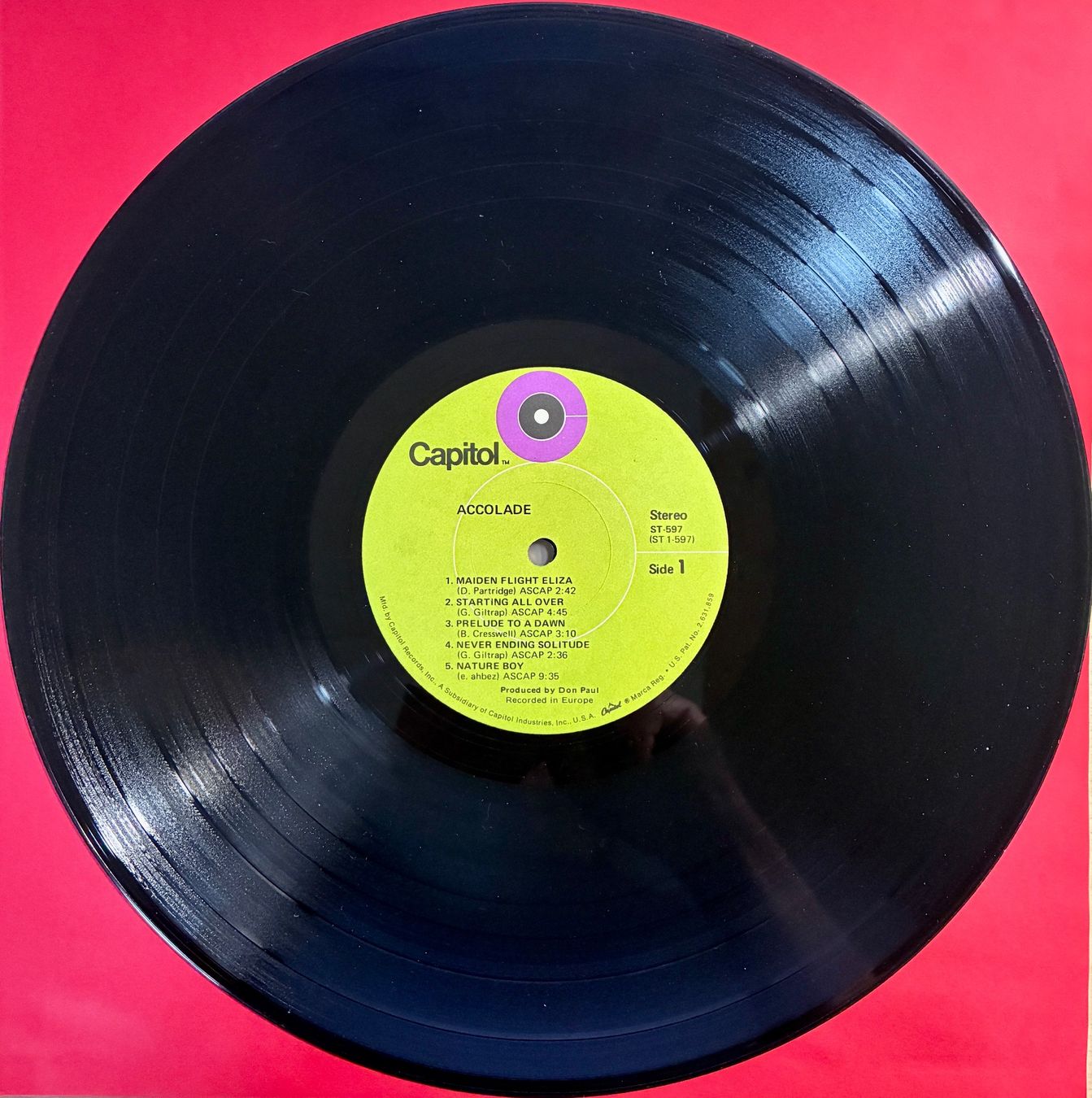 Dischi in vinile: Accolade - Accolade, US Pressung von 1970 – Usato da Buchberg venduto da ICM-Tapefan-1961-MCS 2