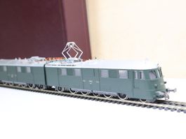 Fulgurex SBB Ae 8/14 dunkelgrün Landi E-Lok H0 DC - Messing