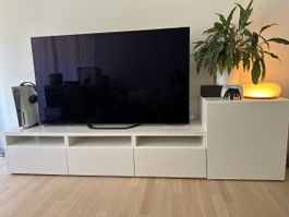 TV-Möbel Kombination weiss mit Schubladen guter Zustand