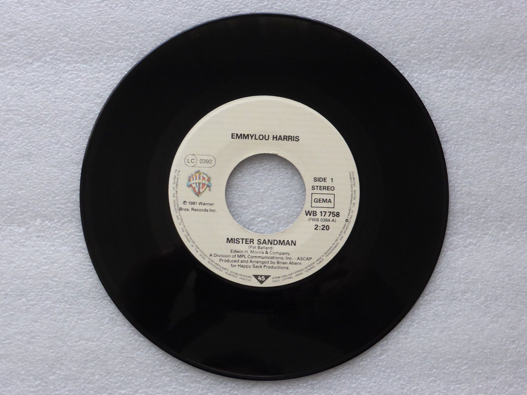 Dischi in vinile: Vinyl Single   EMMYLOU HARRIS – Usato da Küssnacht am Rigi venduto da Mondkinder 1