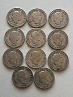 Lot mit 11 Stk. 5 Rp. (1883/84/85/93/94/95/98/98/1901/02/03)