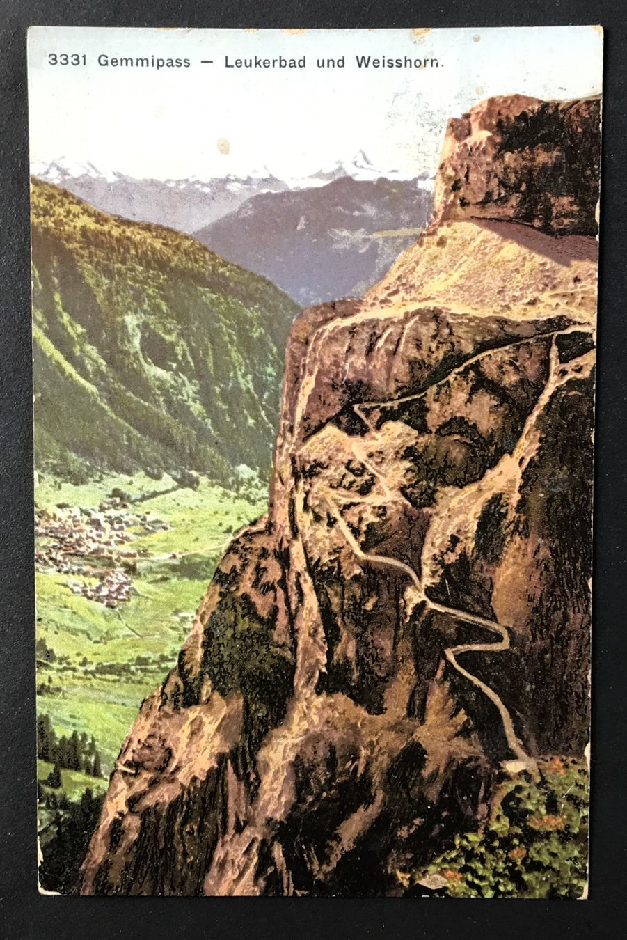 Cartoline postali: ALTE ANSICHTSKARTE GEMMIPASS – Usato da Ostermundigen venduto da wini63